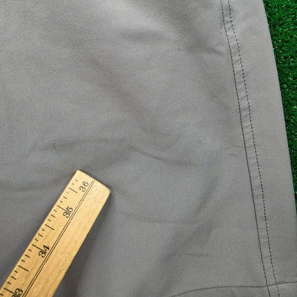 Footjoy Golf Performance Shorts Mens 34 Gray Chino Flat Front Outdoors Casual